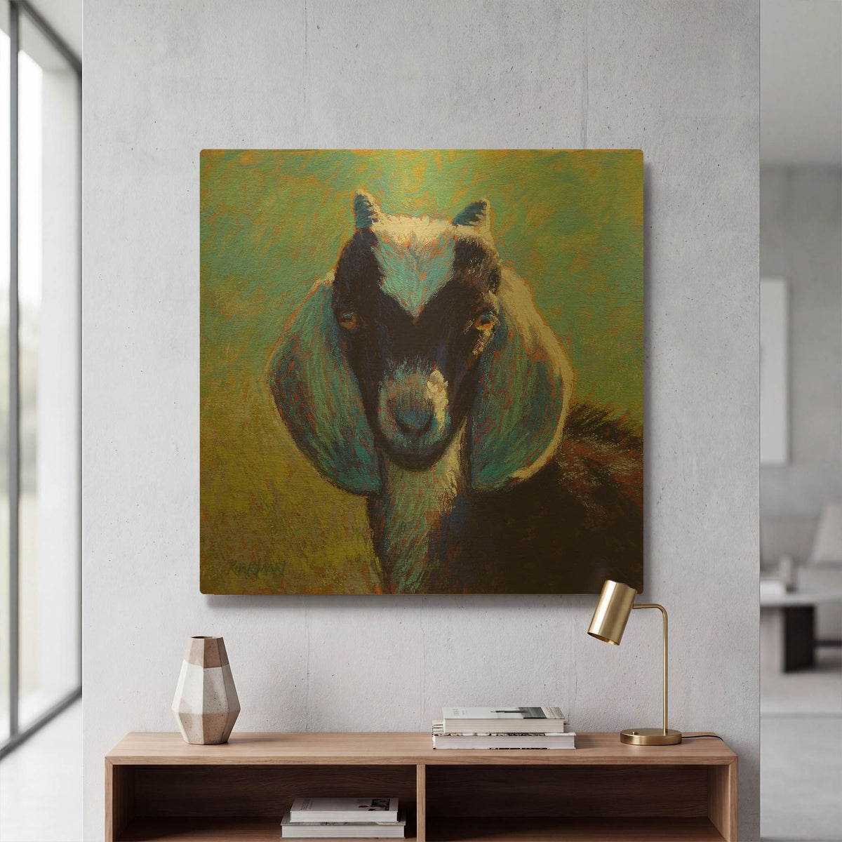 'Jester' By Rita Kirkman Gold Metal Wall Art