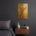 'Little Pink Piglet' By Rita Kirkman Gold Metal Wall Art