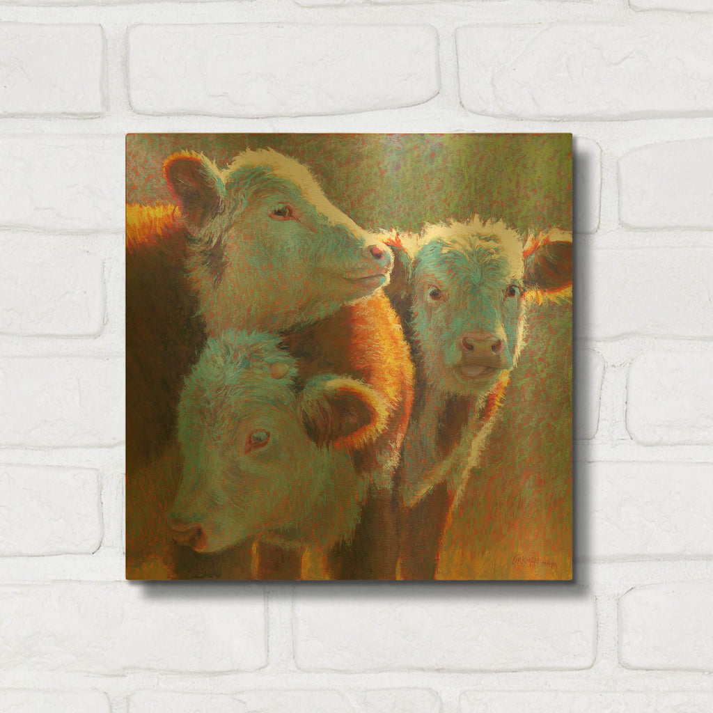 'Moolings' By Rita Kirkman Gold Metal Wall Art
