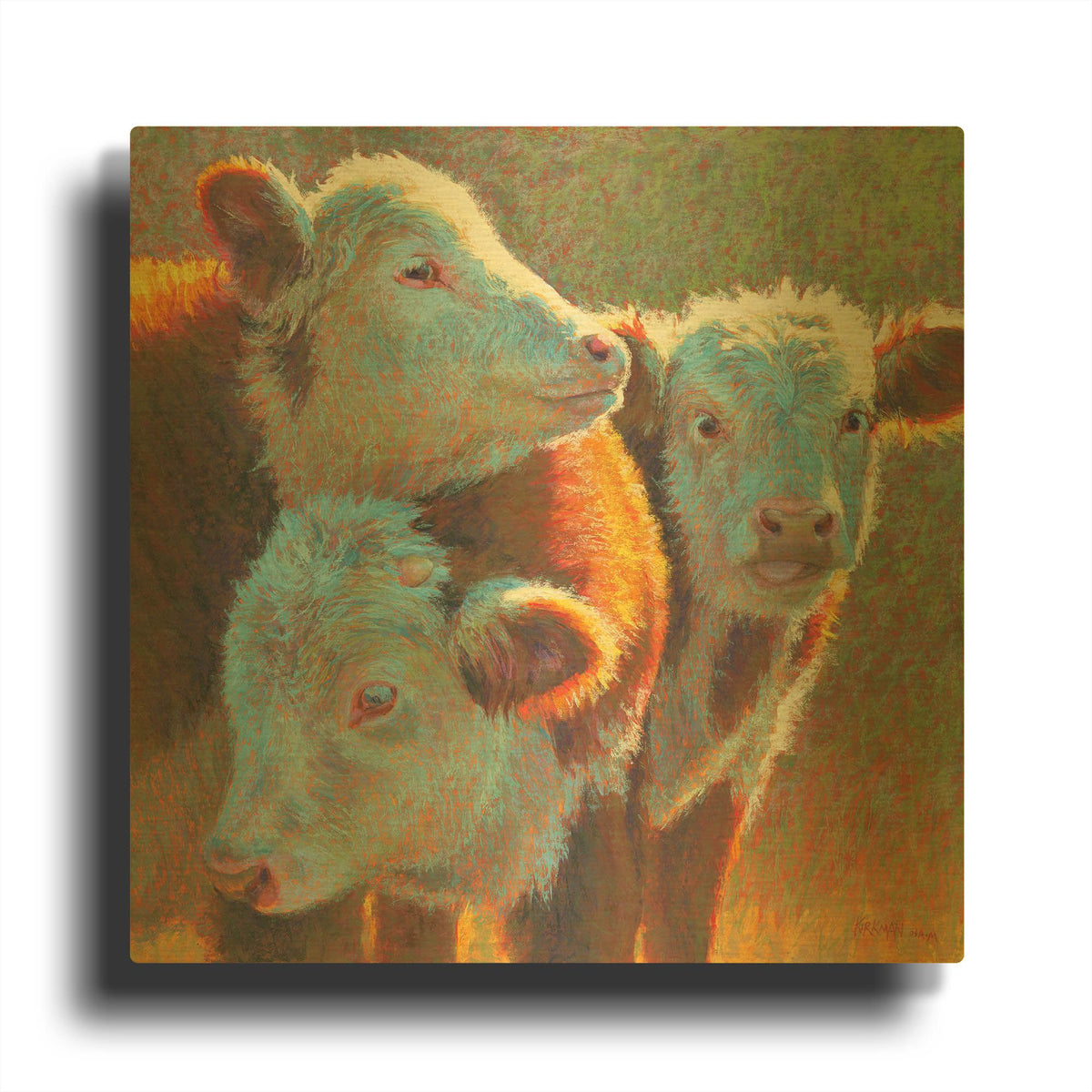 'Moolings' By Rita Kirkman Gold Metal Wall Art