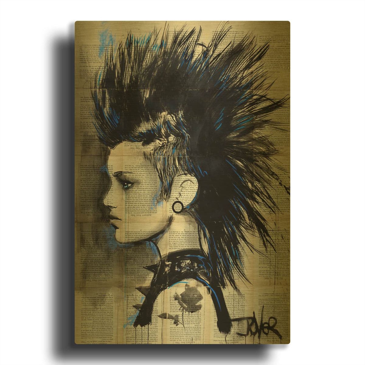 'Fairytale' By Loui Jover Gold Metal Wall Art