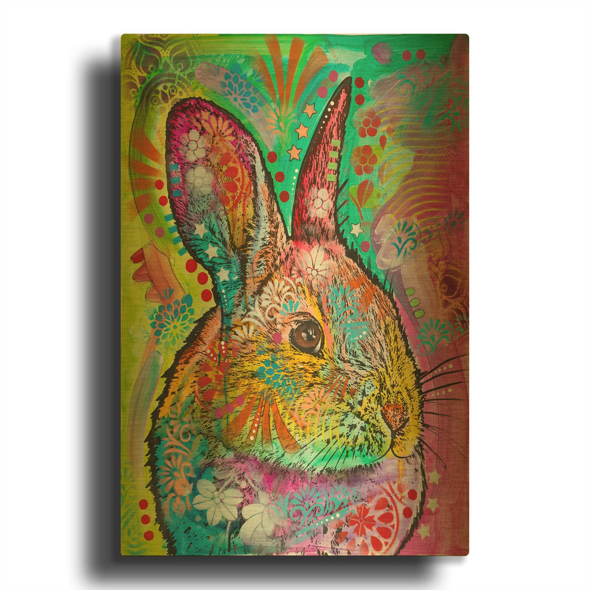 'Sgt Bunbun Reporting For Snacks' By Dean Russo Gold Metal Wall Art