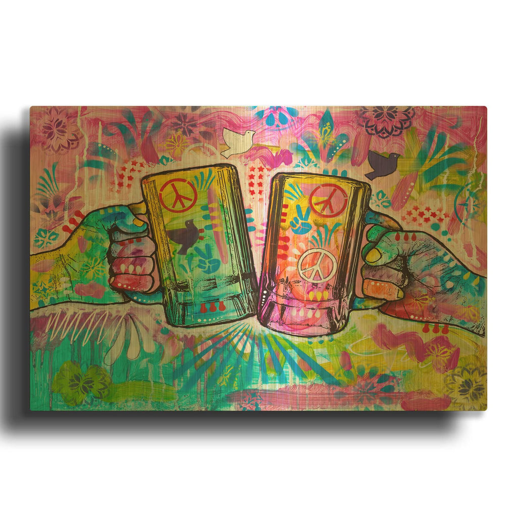 'Cheers - A Loving Cup' By Dean Russo Gold Metal Wall Art