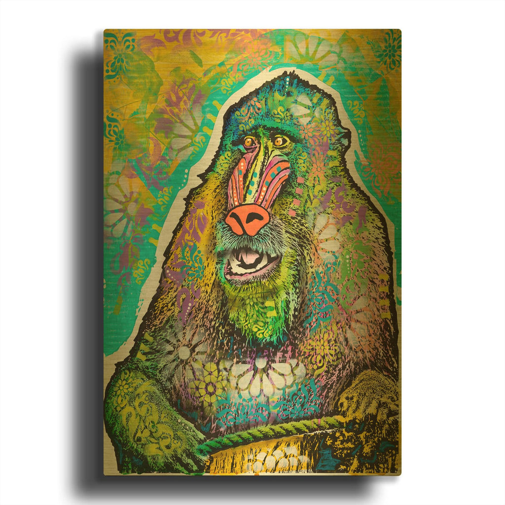 'Mandrill' By Dean Russo Gold Metal Wall Art