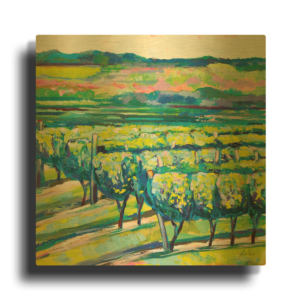 'All In A Row' By Jeanette Vertentes Gold Metal Wall Art