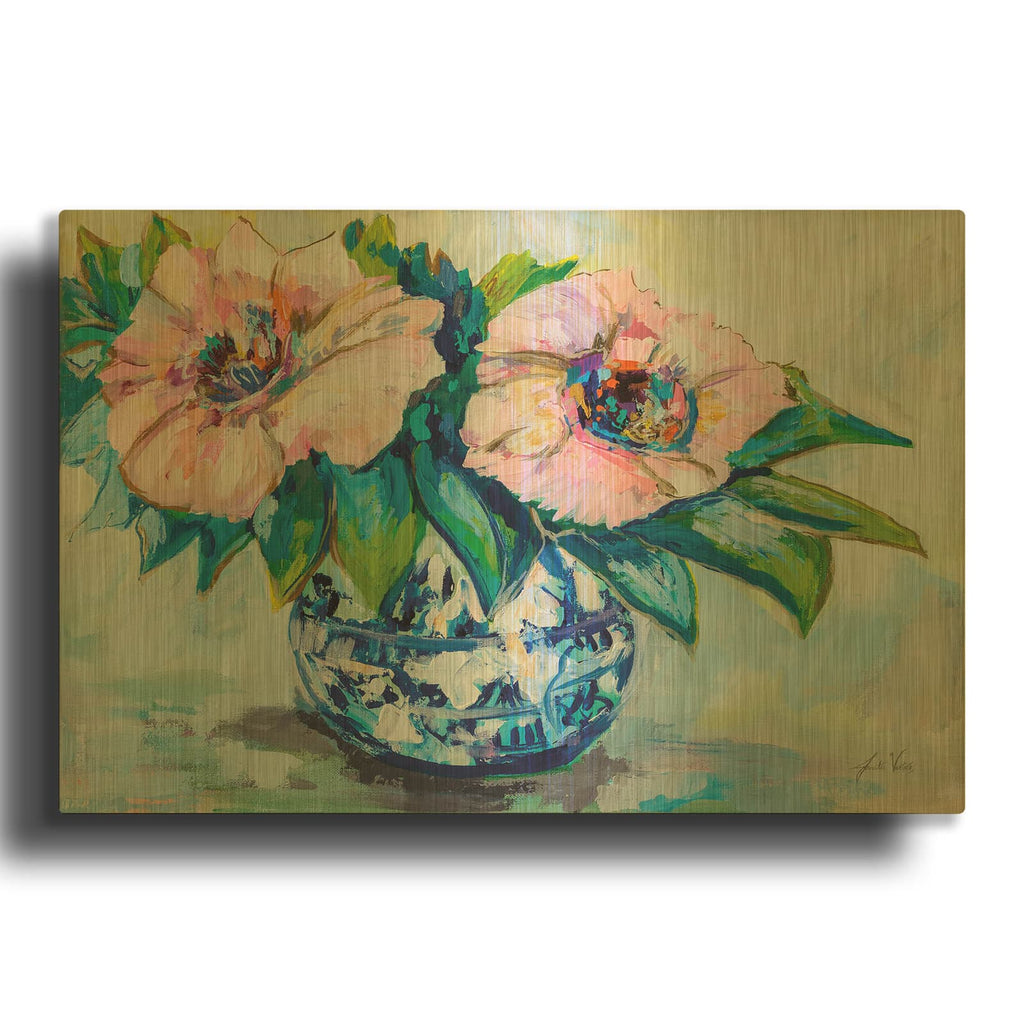 'Charming' By Jeanette Vertentes Gold Metal Wall Art