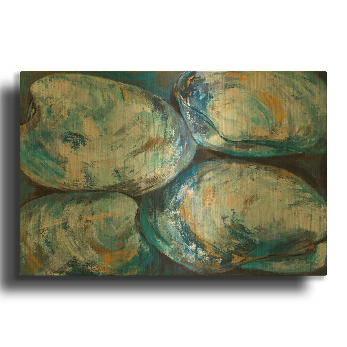 'Stick Together' By Jeanette Vertentes Gold Metal Wall Art