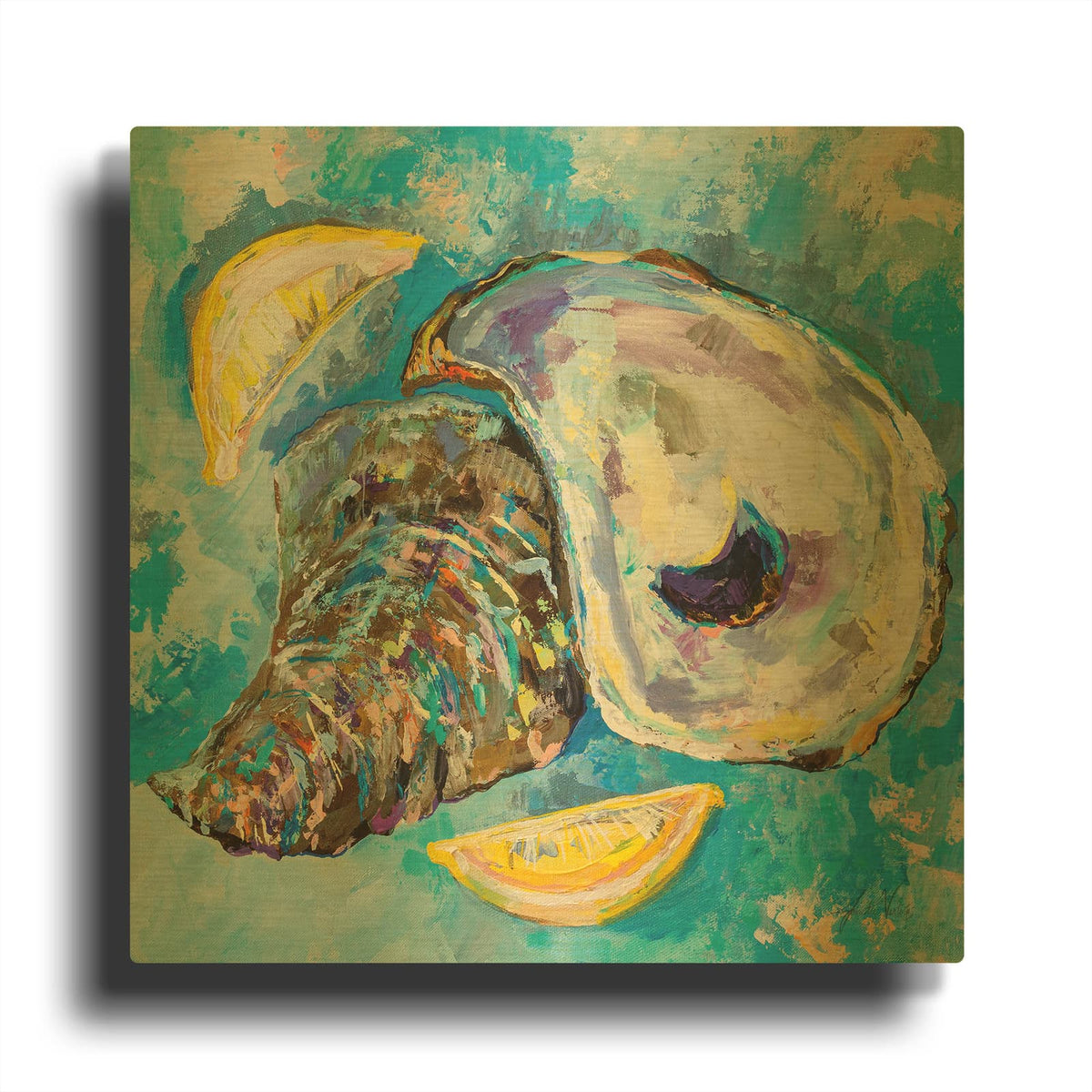 'Tasty' By Jeanette Vertentes Gold Metal Wall Art