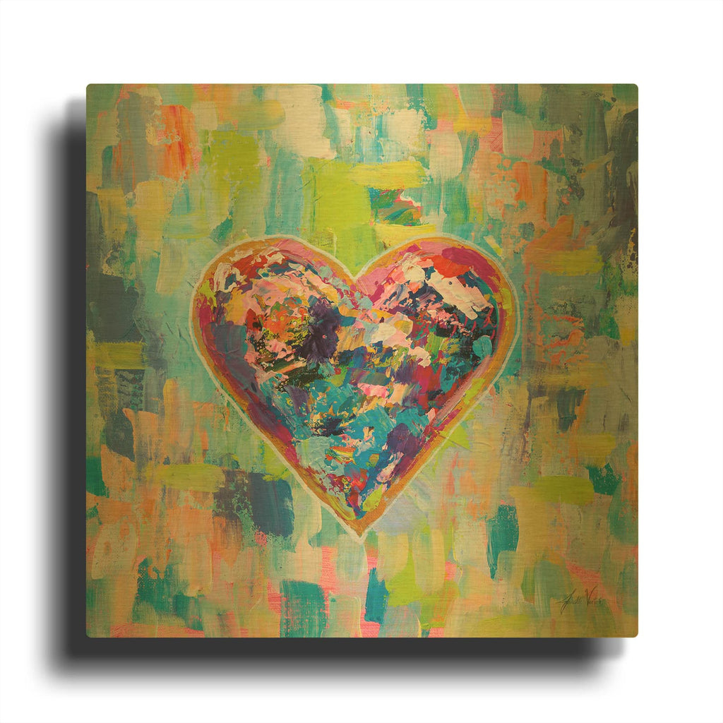 'Love After Heartbreak' By Jeanette Vertentes Gold Metal Wall Art