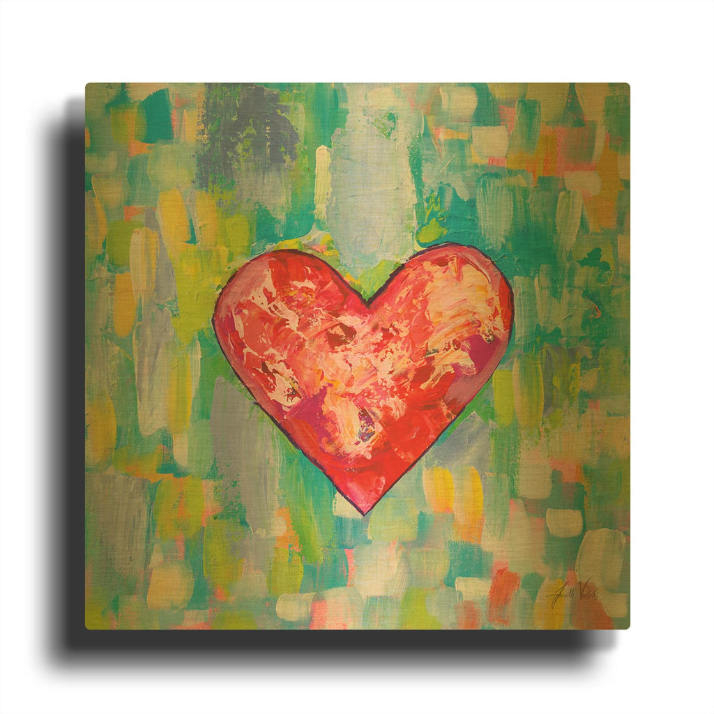 'True Love' By Jeanette Vertentes Gold Metal Wall Art