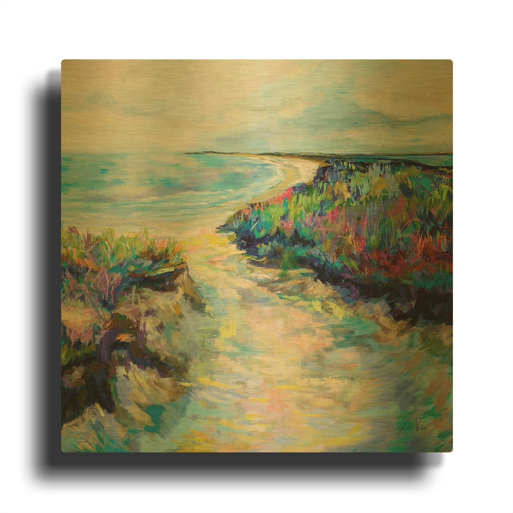 'Sunday Afternoon' By Jeanette Vertentes Gold Metal Wall Art