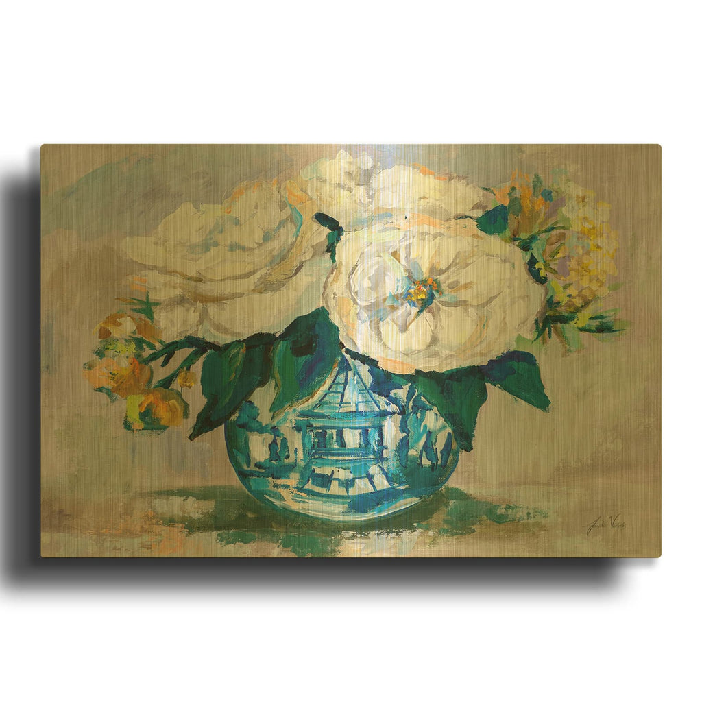 'Elegance' By Jeanette Vertentes Gold Metal Wall Art