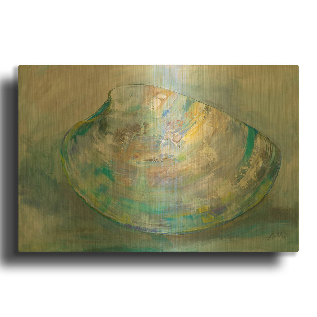 'Beach Comber I' By Jeanette Vertentes Gold Metal Wall Art