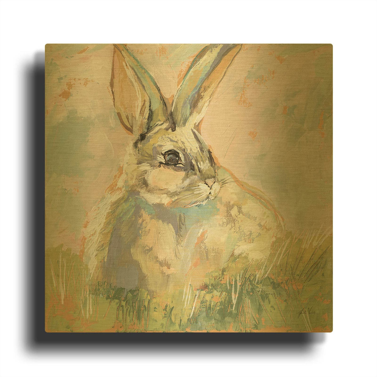 'Bugsy Neutral' By Jeanette Vertentes Gold Metal Wall Art