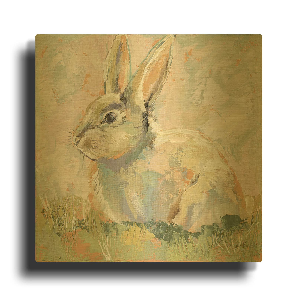 'Piper Neutral' By Jeanette Vertentes Gold Metal Wall Art