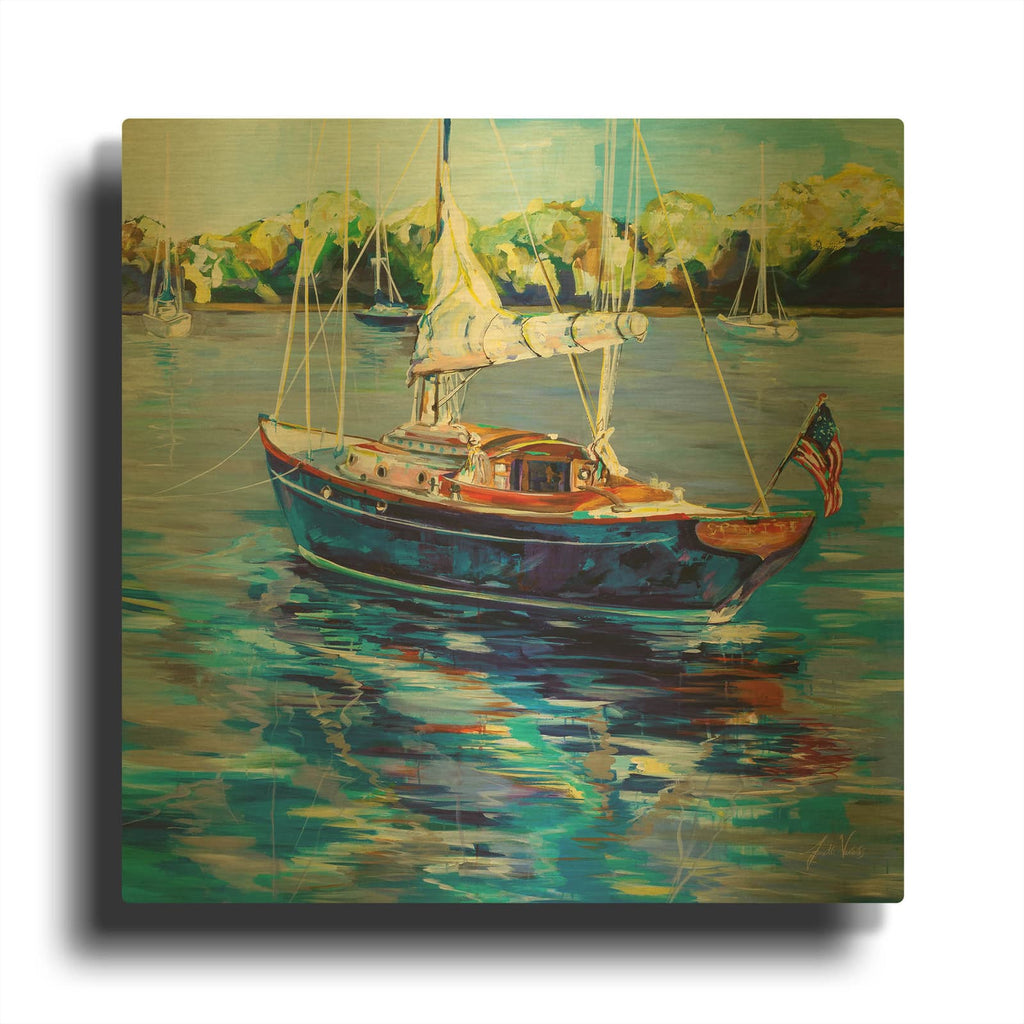 'Spirit' By Jeanette Vertentes Gold Metal Wall Art