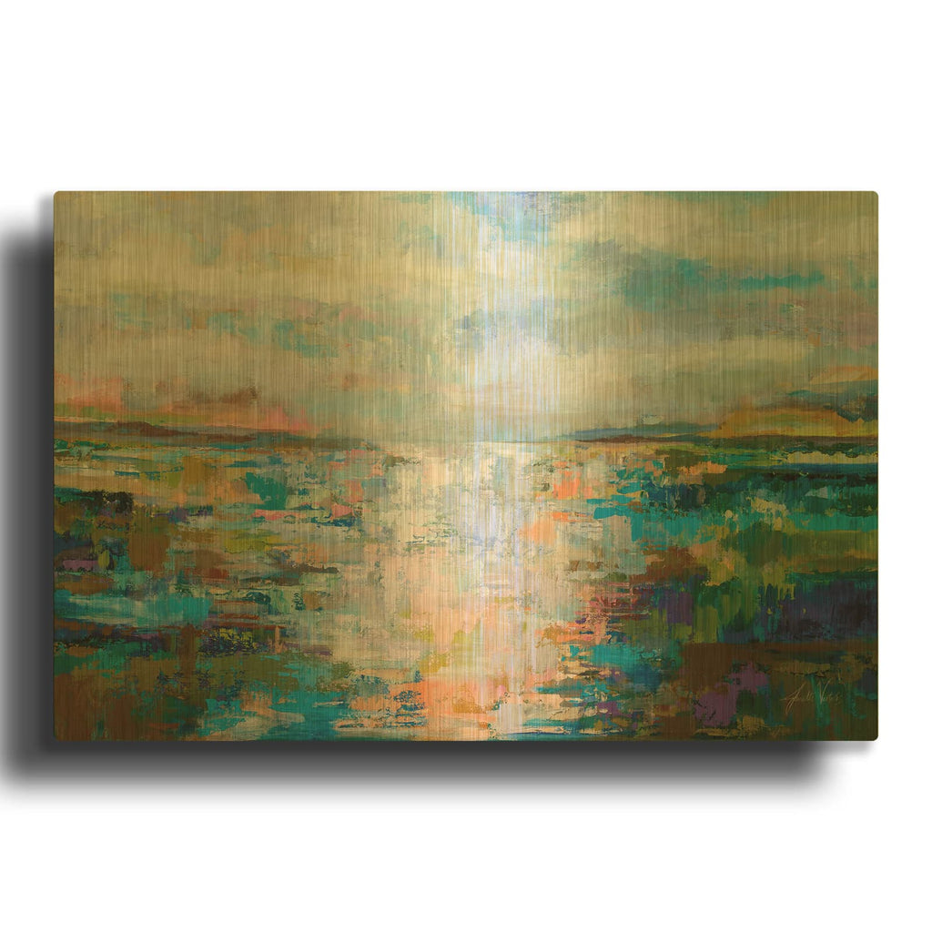 'Calm Dawn' By Jeanette Vertentes Gold Metal Wall Art