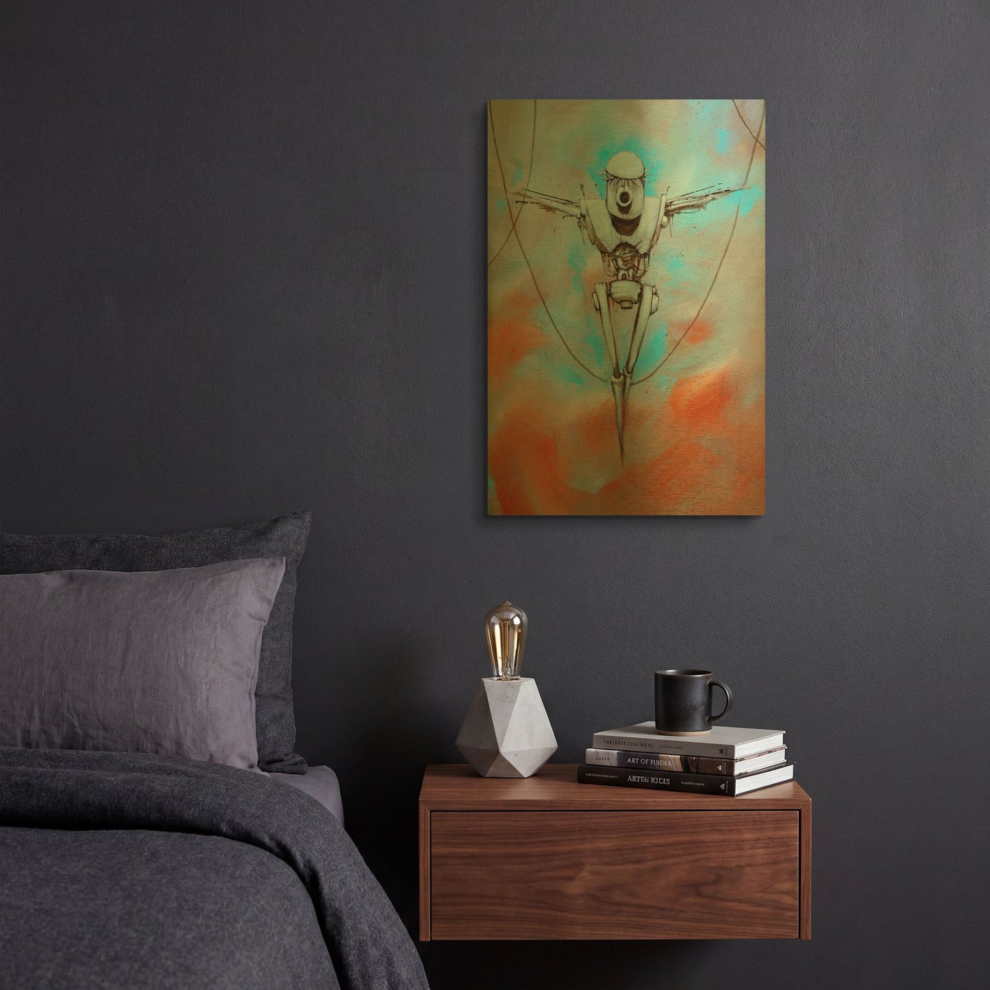 'Martyr 2' By Craig Snodgrass Gold Metal Wall Art