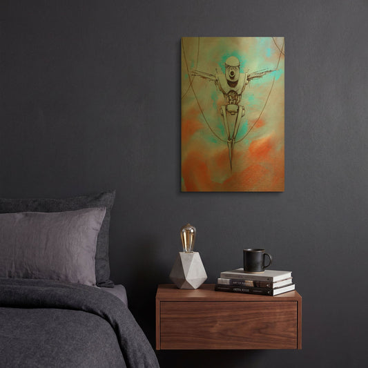 'Martyr 2' By Craig Snodgrass Gold Metal Wall Art