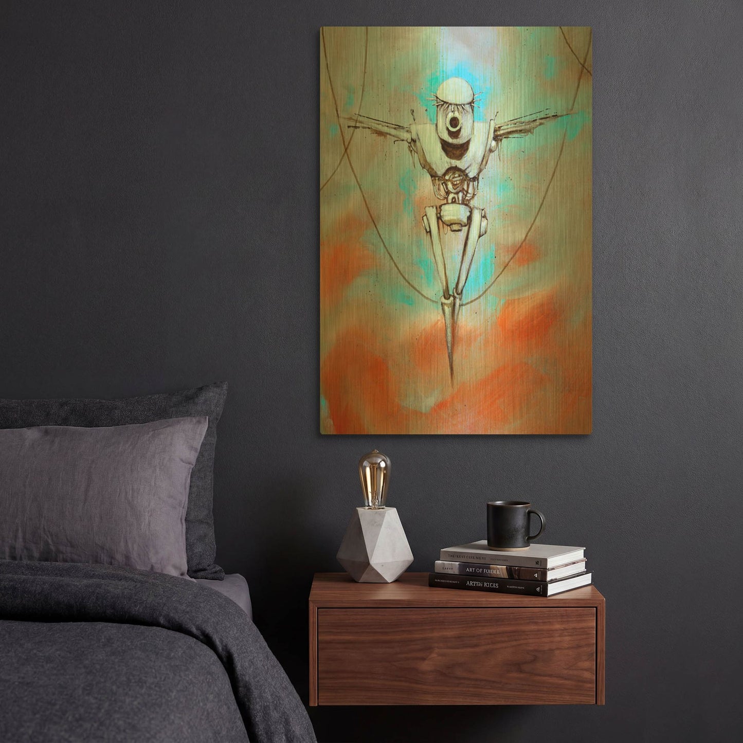 'Martyr 2' By Craig Snodgrass Gold Metal Wall Art