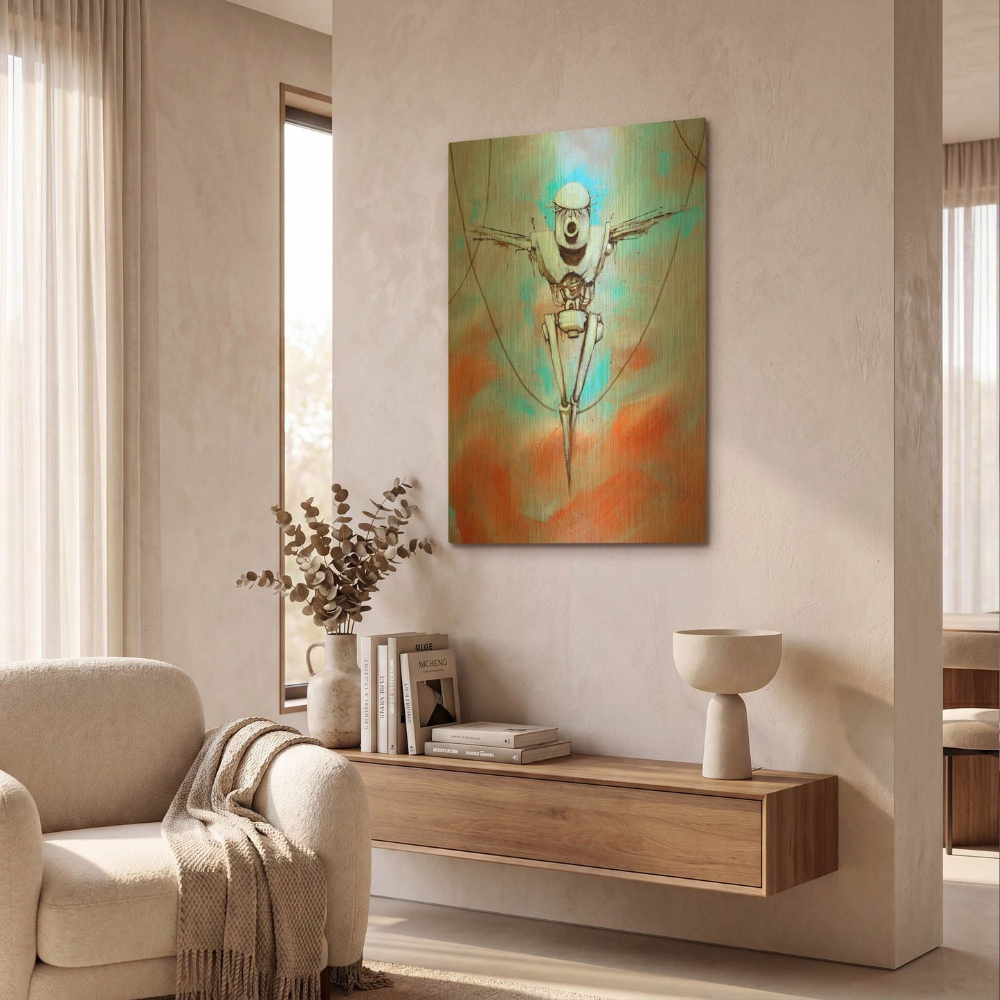 'Martyr 2' By Craig Snodgrass Gold Metal Wall Art