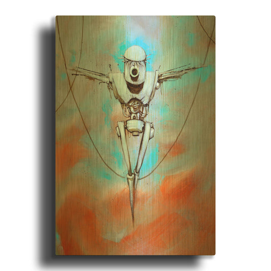'Martyr 2' By Craig Snodgrass Gold Metal Wall Art