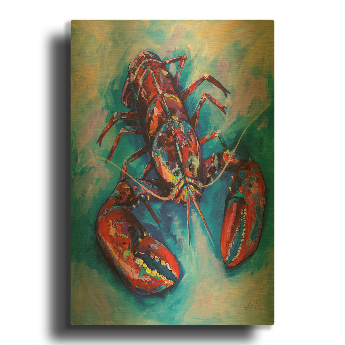 'Lucky' By Jeanette Vertentes Gold Metal Wall Art