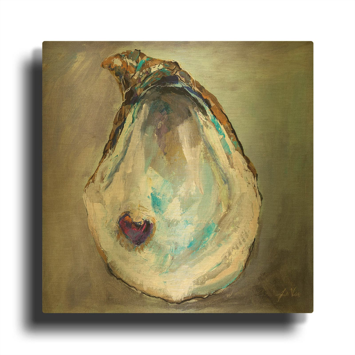 'Open Heart' By Jeanette Vertentes Gold Metal Wall Art