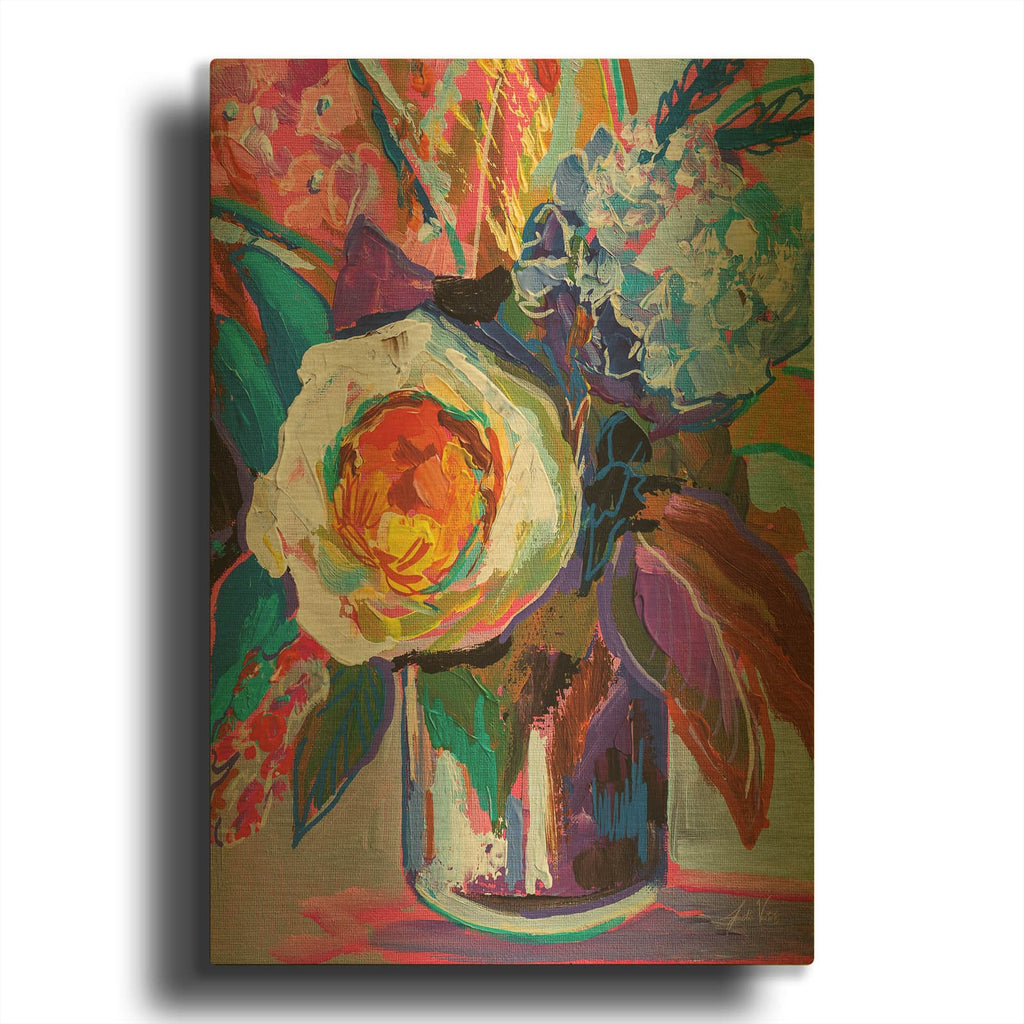 'Electric' By Jeanette Vertentes Gold Metal Wall Art