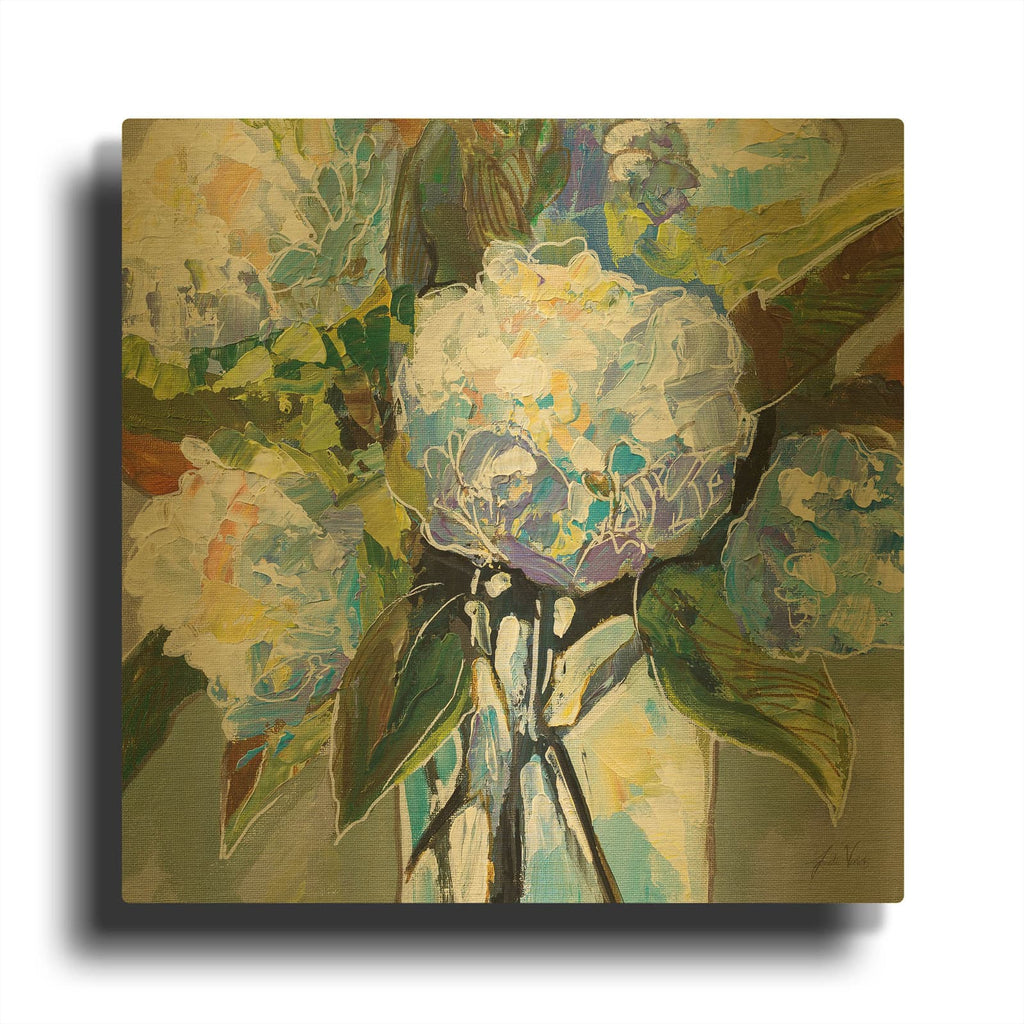 'Puffs' By Jeanette Vertentes Gold Metal Wall Art