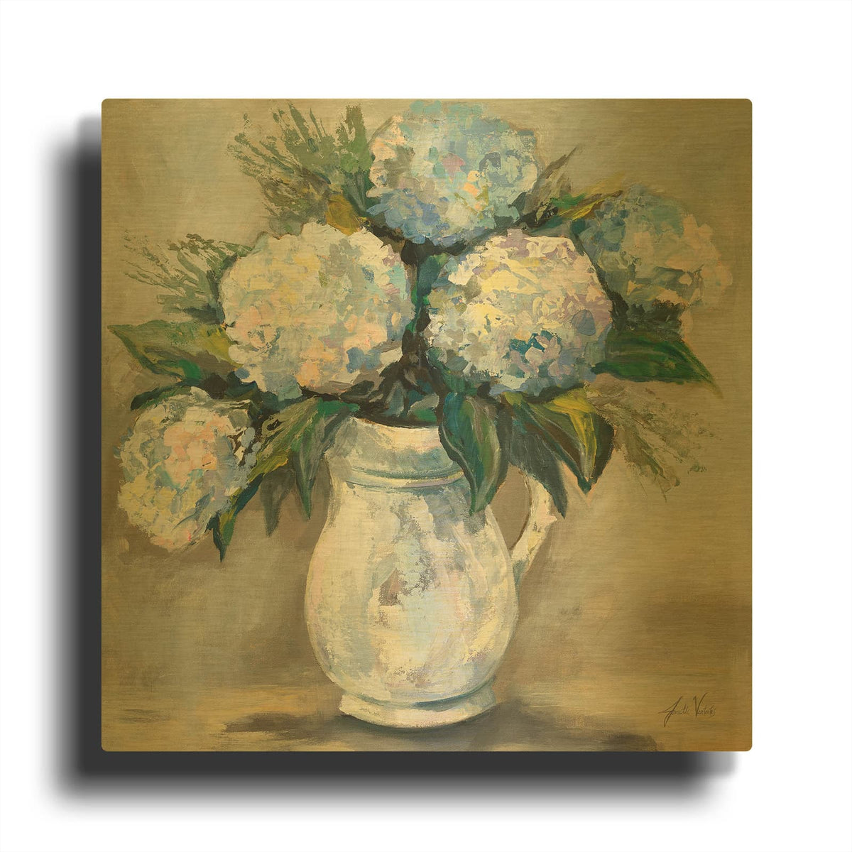 'Summers Treasure' By Jeanette Vertentes Gold Metal Wall Art