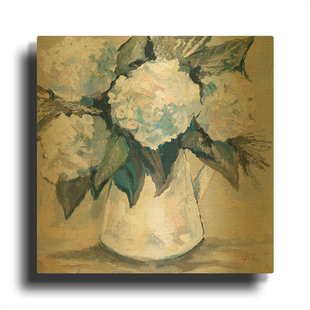 'Blue Bliss' By Jeanette Vertentes Gold Metal Wall Art