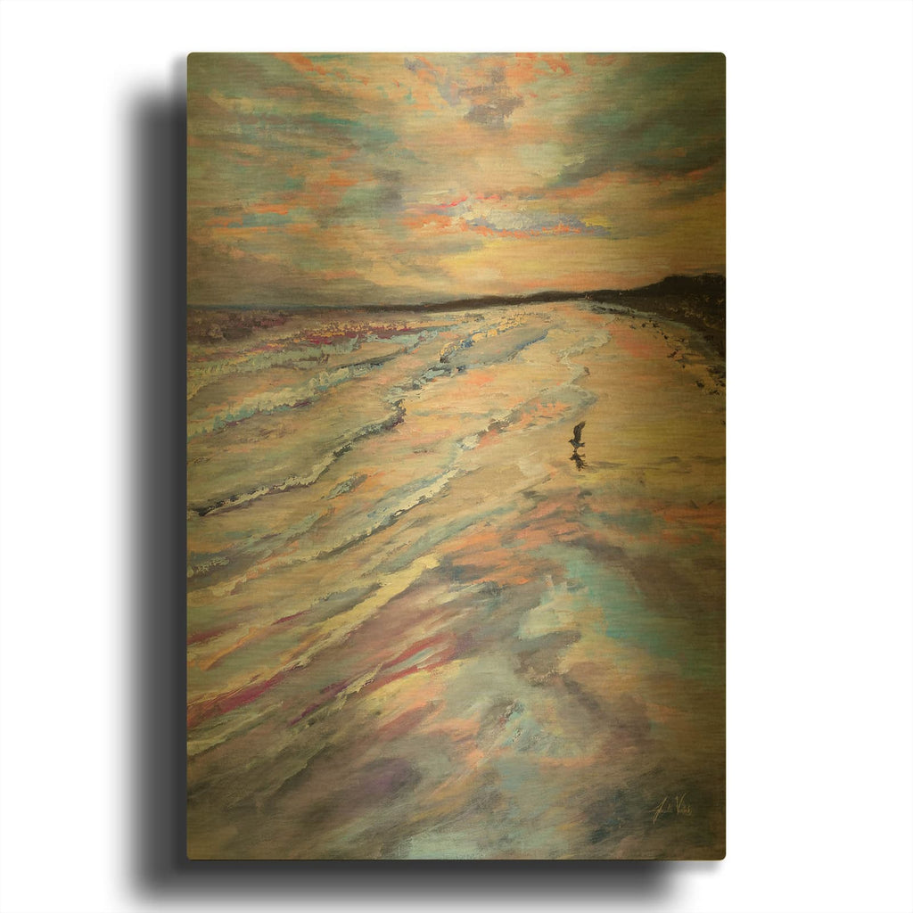 'Sunset Strip' By Jeanette Vertentes Gold Metal Wall Art