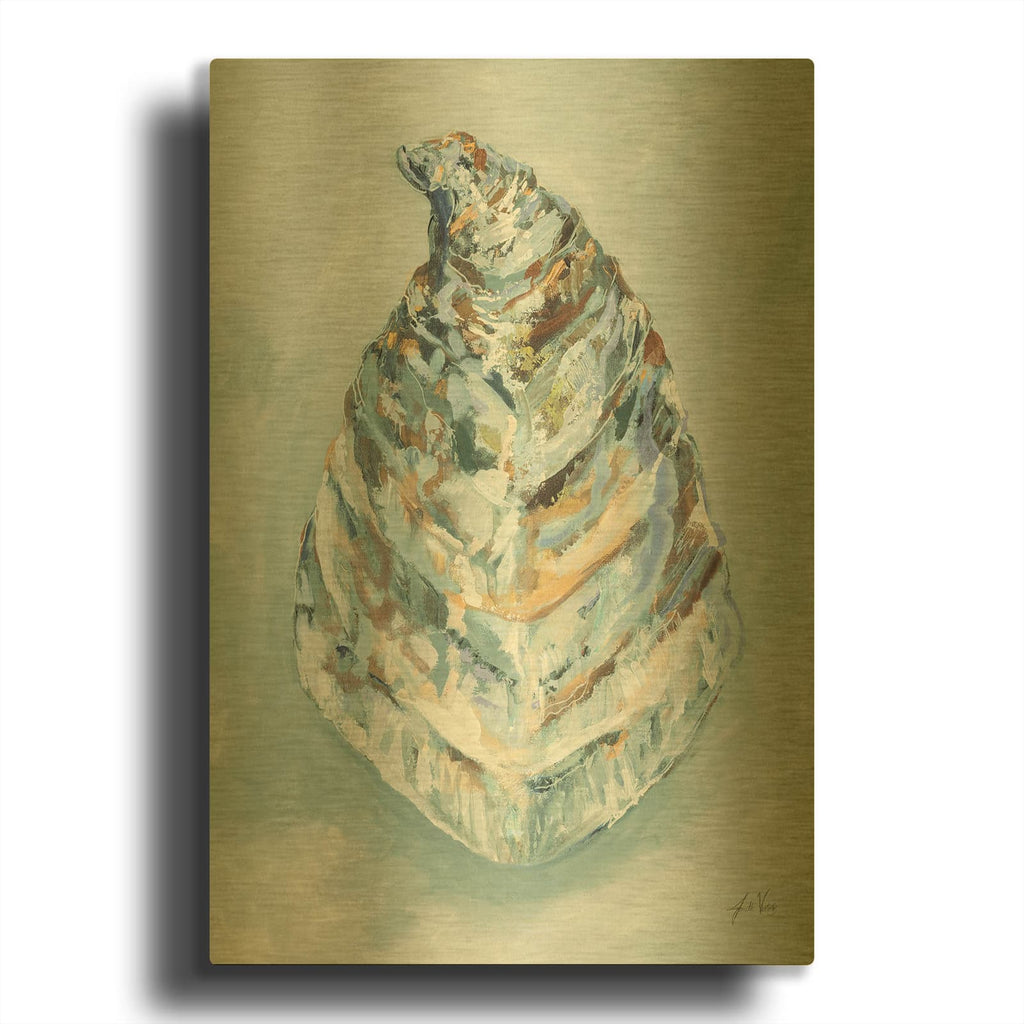 'Tranquil Flow' By Jeanette Vertentes Gold Metal Wall Art