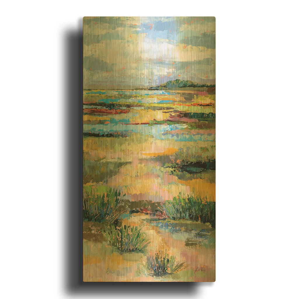 'Layers' By Jeanette Vertentes Gold Metal Wall Art