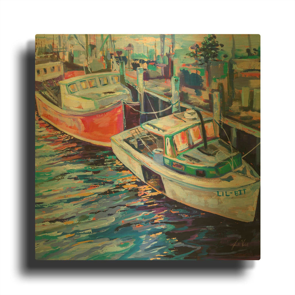 'Lil Bit' By Jeanette Vertentes Gold Metal Wall Art