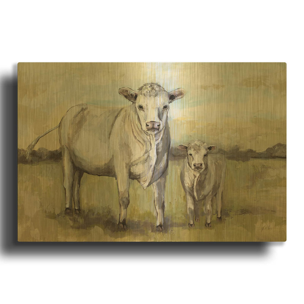'Idyllic' By Jeanette Vertentes Gold Metal Wall Art