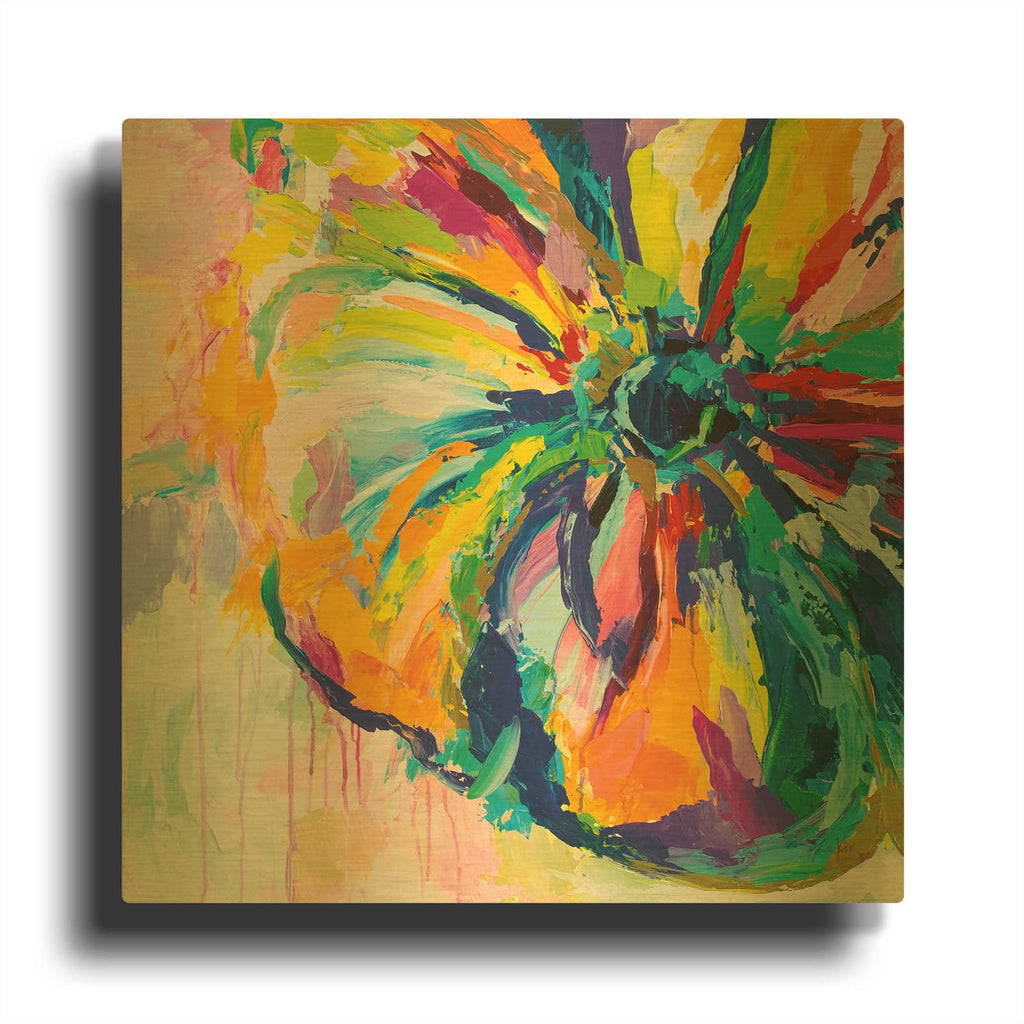 'Engaging' By Jeanette Vertentes Gold Metal Wall Art