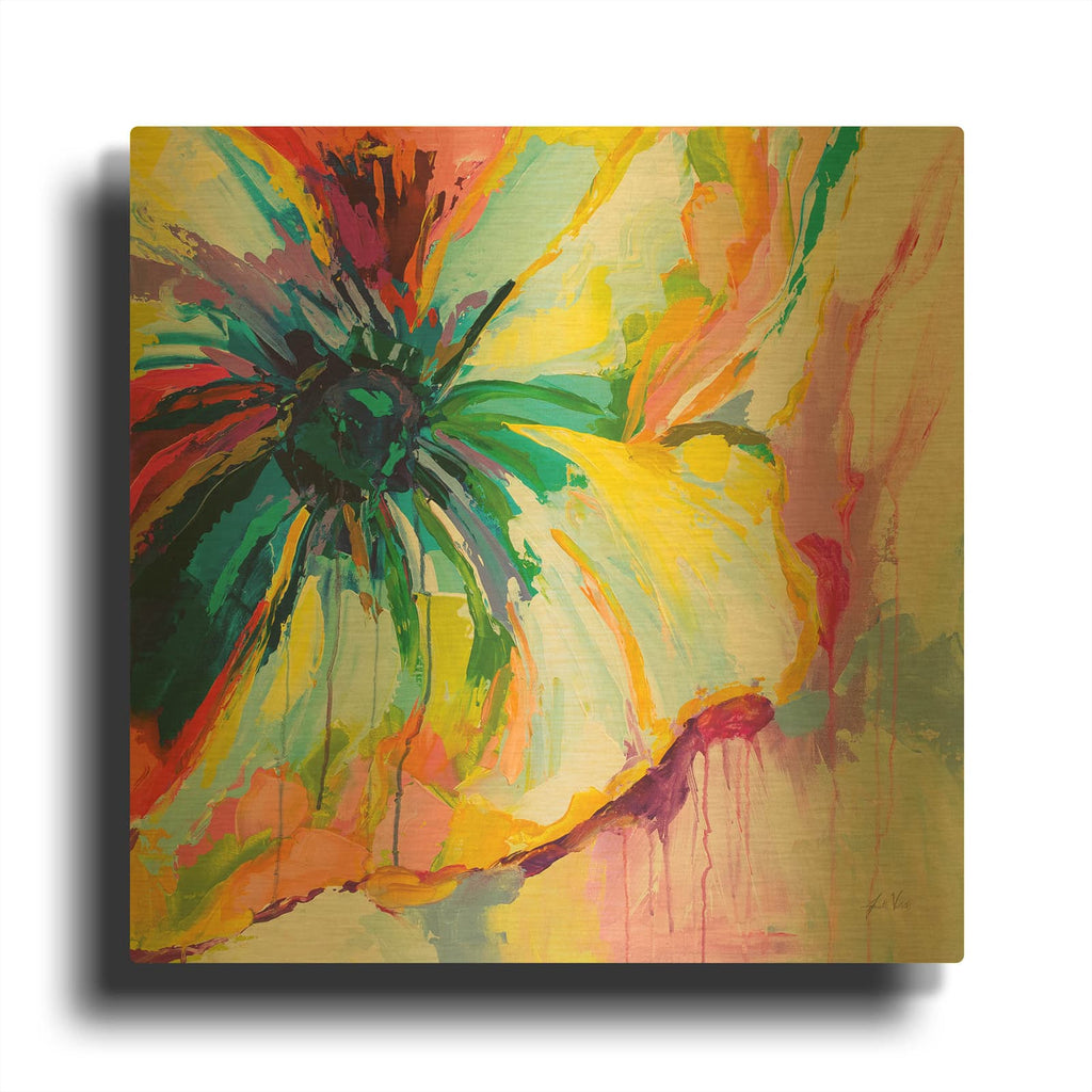 'Winsome Copy 2' By Jeanette Vertentes Gold Metal Wall Art