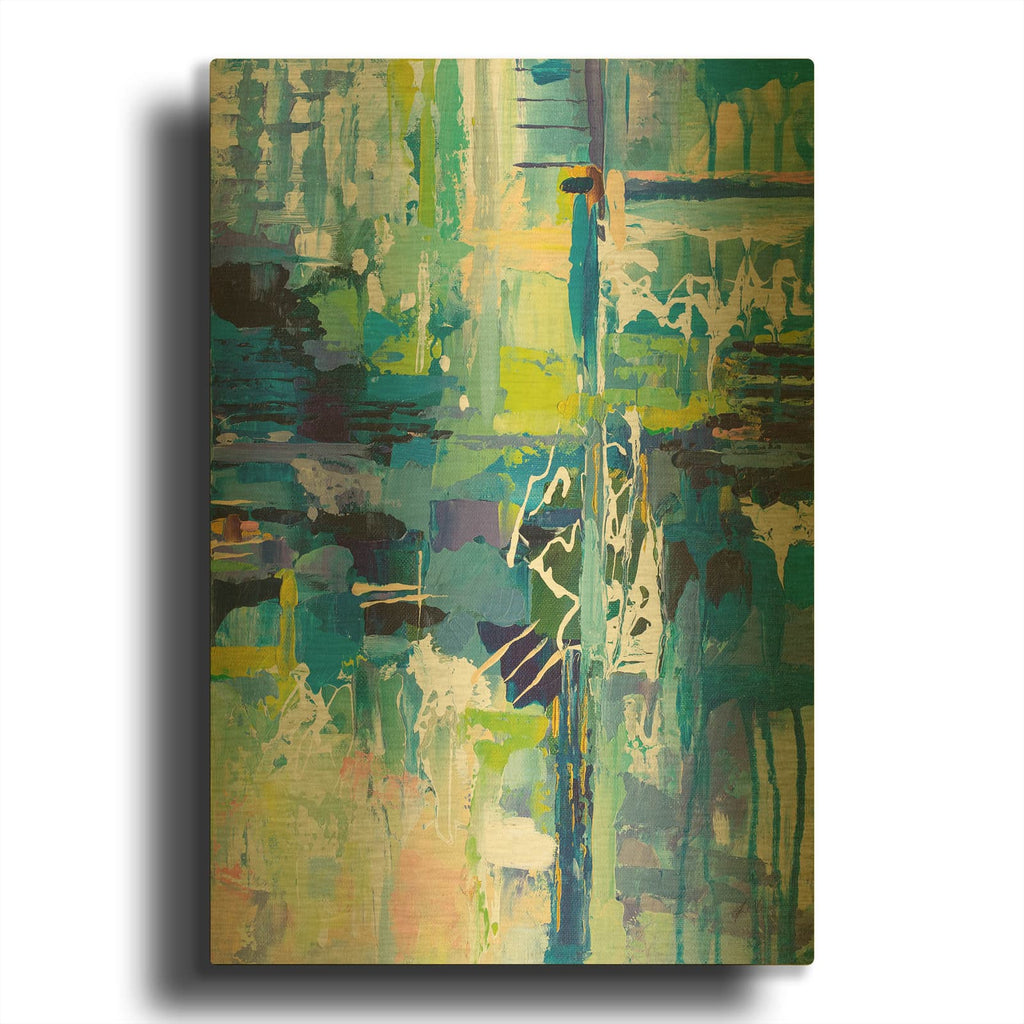 'Sequence' By Jeanette Vertentes Gold Metal Wall Art