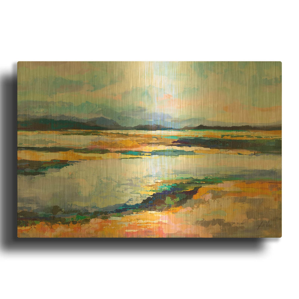 'Piece Of Mind' By Jeanette Vertentes Gold Metal Wall Art