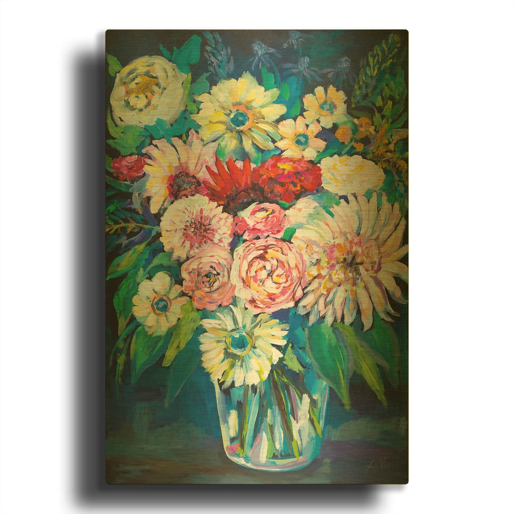 'Prosperity' By Jeanette Vertentes Gold Metal Wall Art