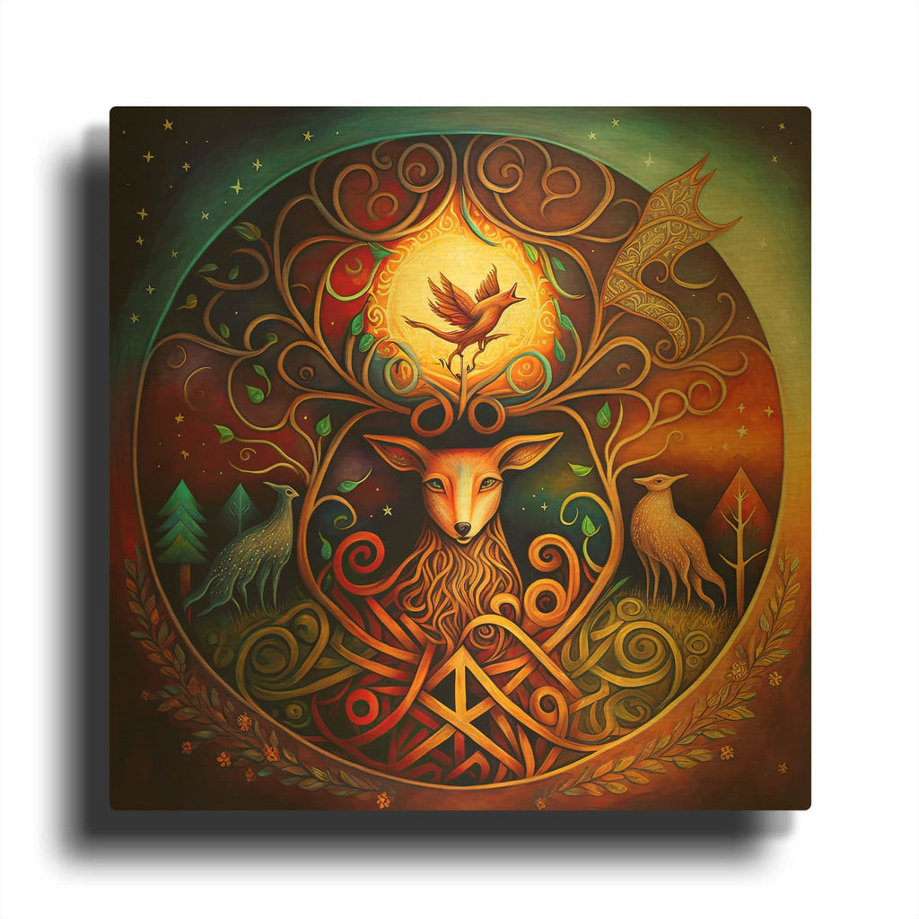 'A Golden Night' By The Golden Valley Gold Metal Wall Art