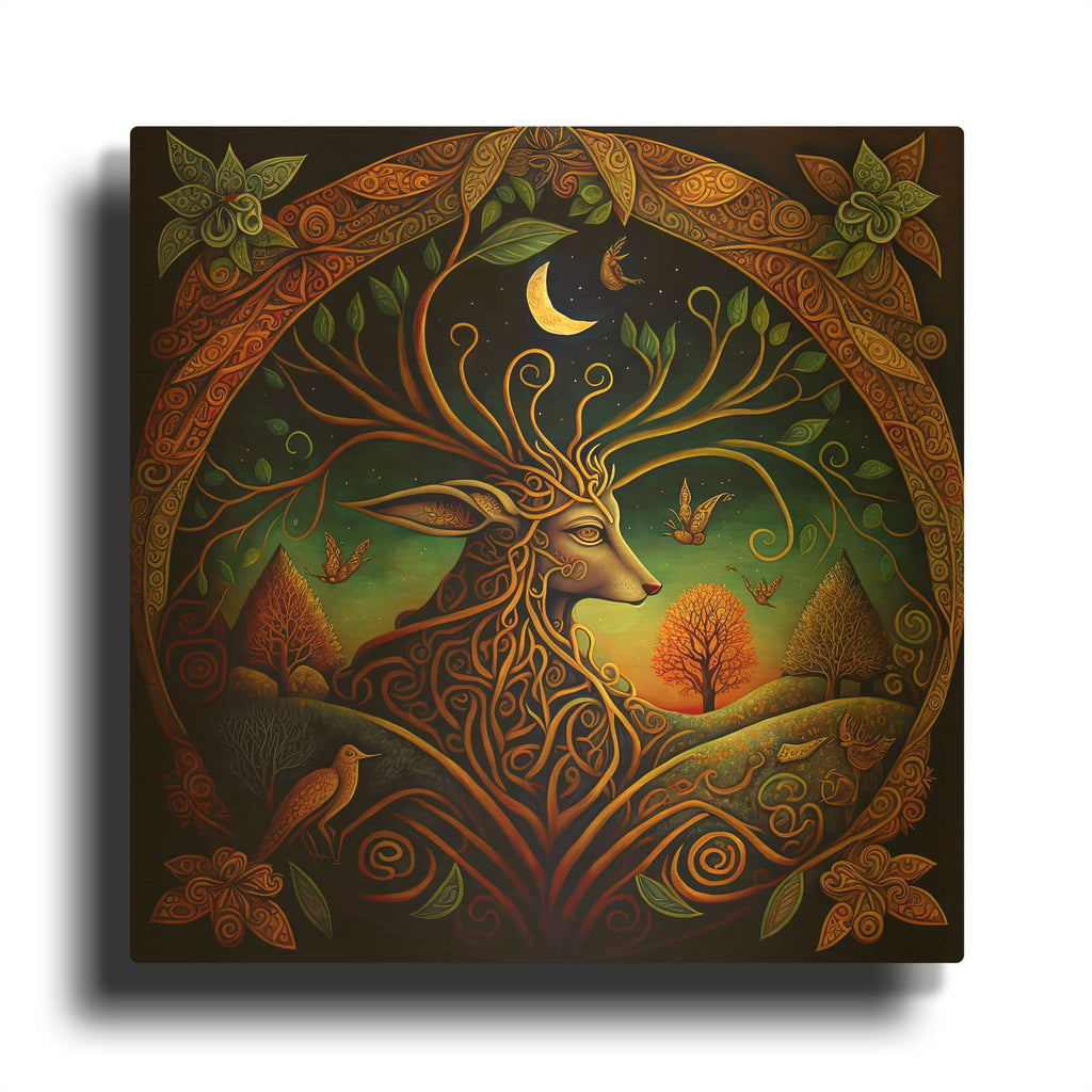'Golden Deer' By The Golden Valley Gold Metal Wall Art