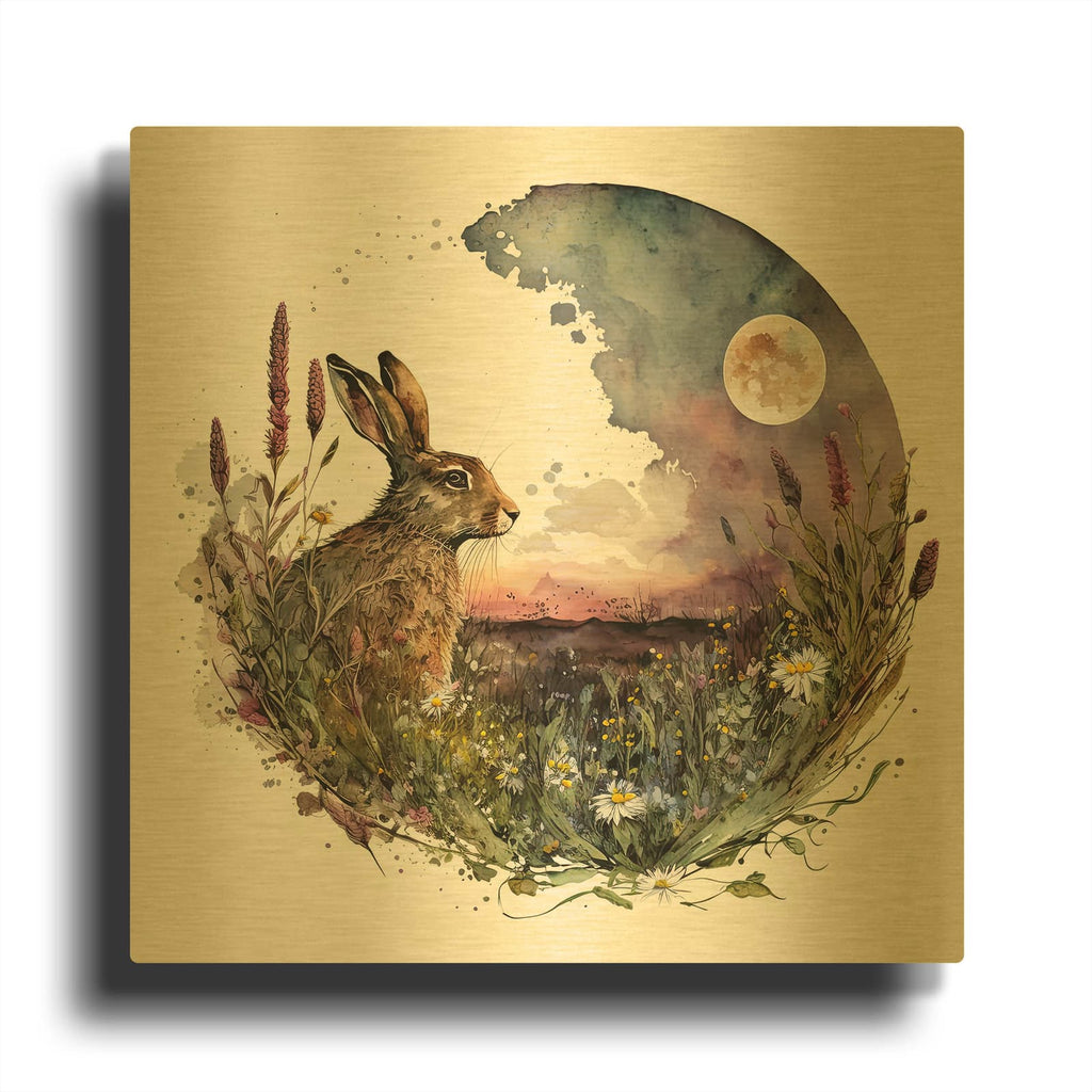 'Secret On The Hill' By The Golden Valley Gold Metal Wall Art