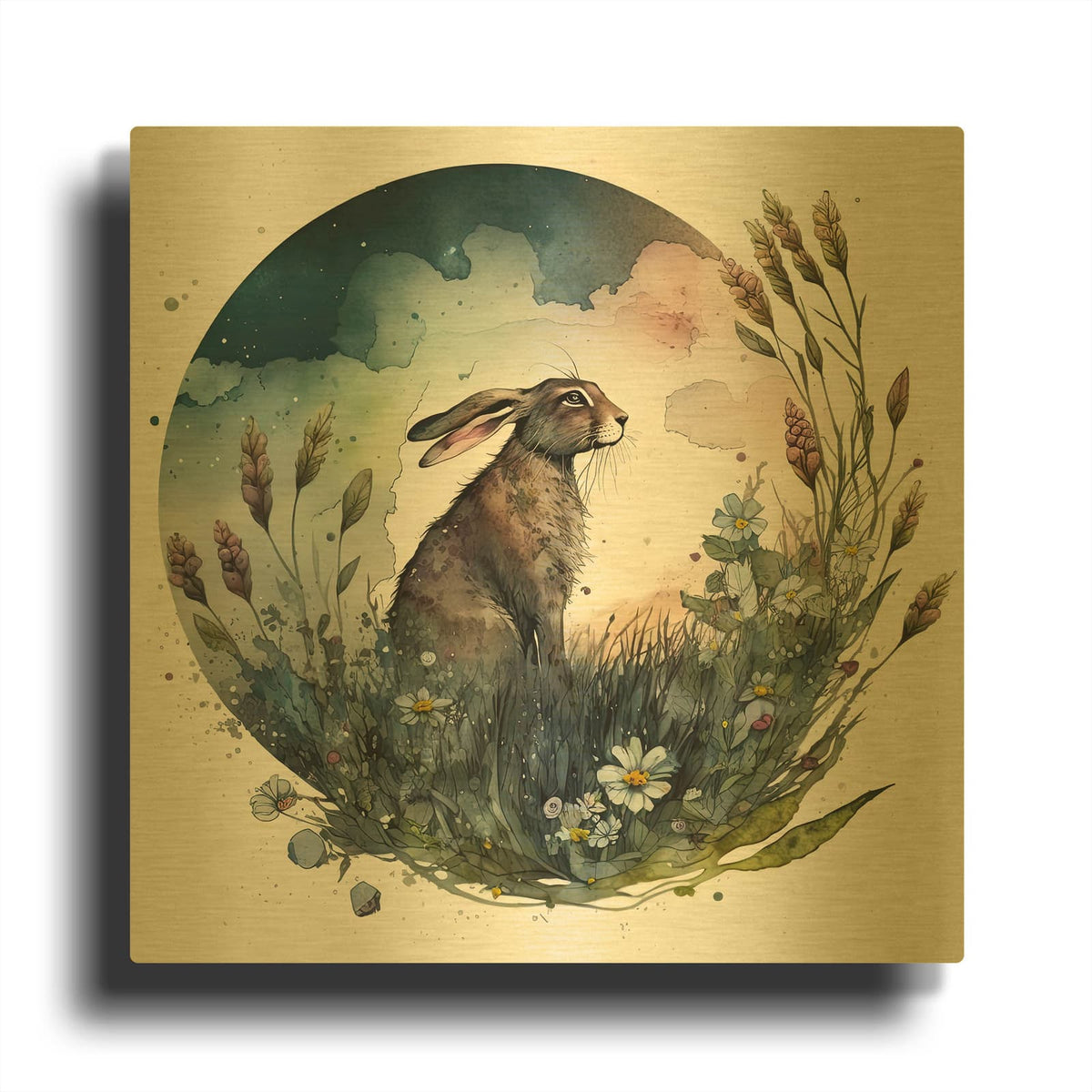 'Summer' By The Golden Valley Gold Metal Wall Art