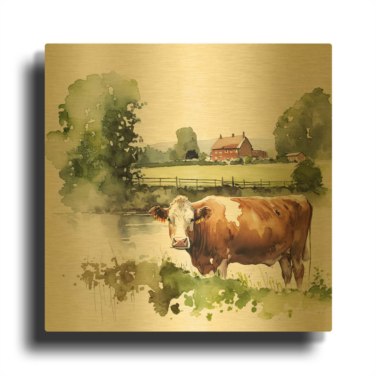 'A Summers Day' By The Golden Valley Gold Metal Wall Art