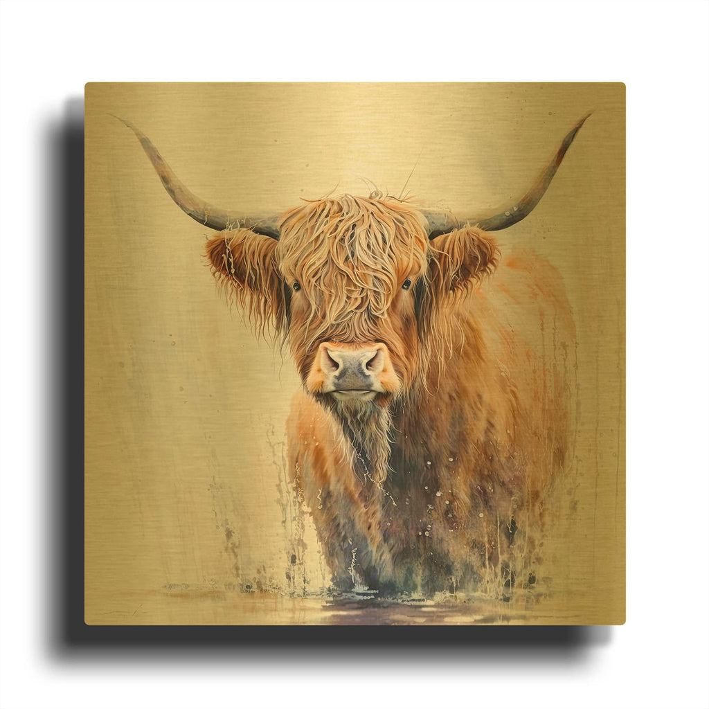 'Big Red' By The Golden Valley Gold Metal Wall Art