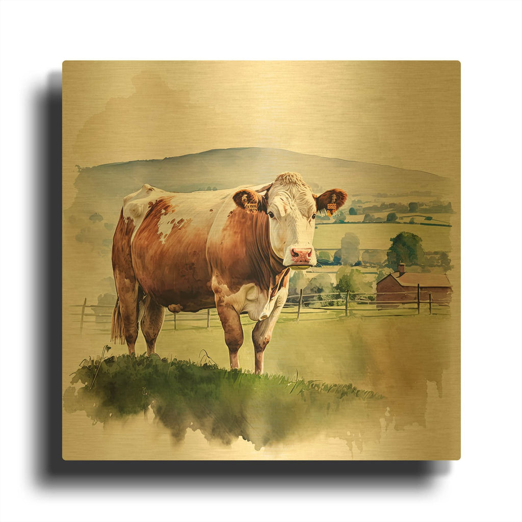 'Herefordshires Finest' By The Golden Valley Gold Metal Wall Art