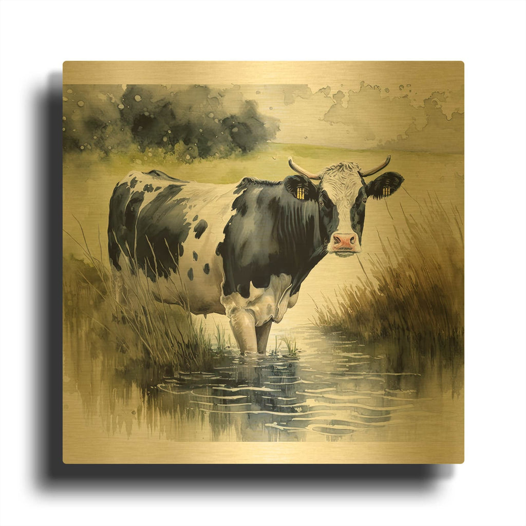 'Rainy Day' By The Golden Valley Gold Metal Wall Art